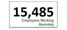 15,485 Employees Working Remotely